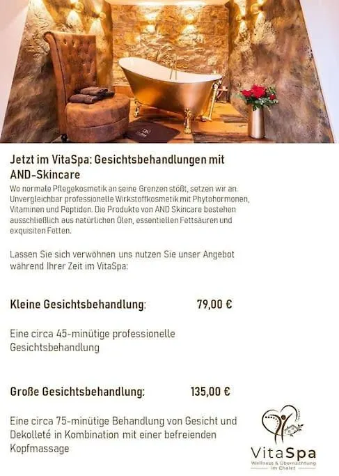 Chalet Vitaspa - Whirlpool & Sauna Privatspa Pegnitz
